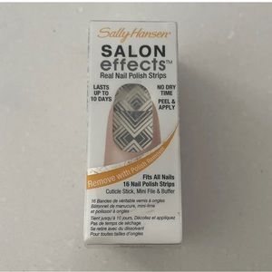 SALLY HANSEN Salon Effects Real Nail Polish Strips 430 TRI-BAL IT ON NIB!